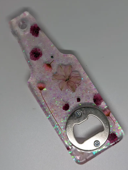 Pink Wine Bottle Epoxy Bottle Opener